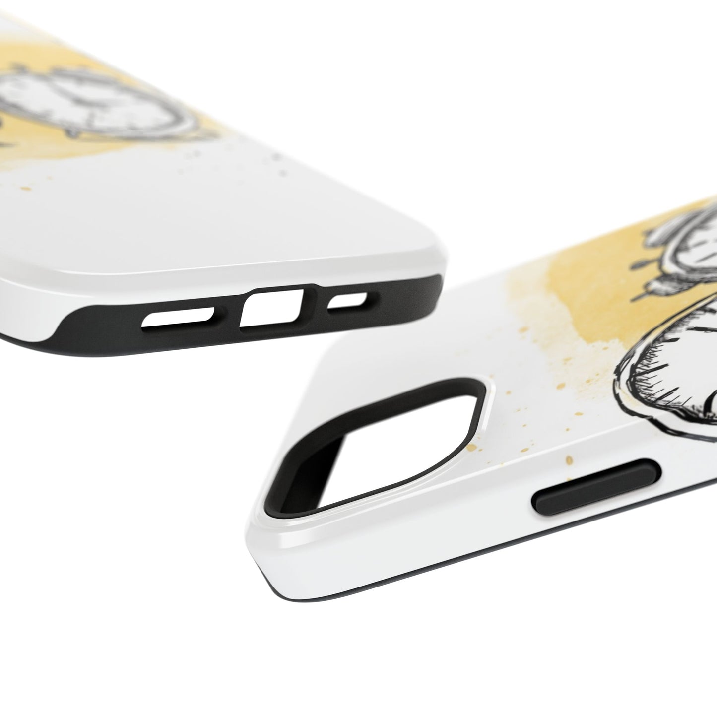Vintage Clock Phone Case, Impact Resistant Cover for iPhone, Retro Style Gift, Timepiece Design, Unique Phone Accessory