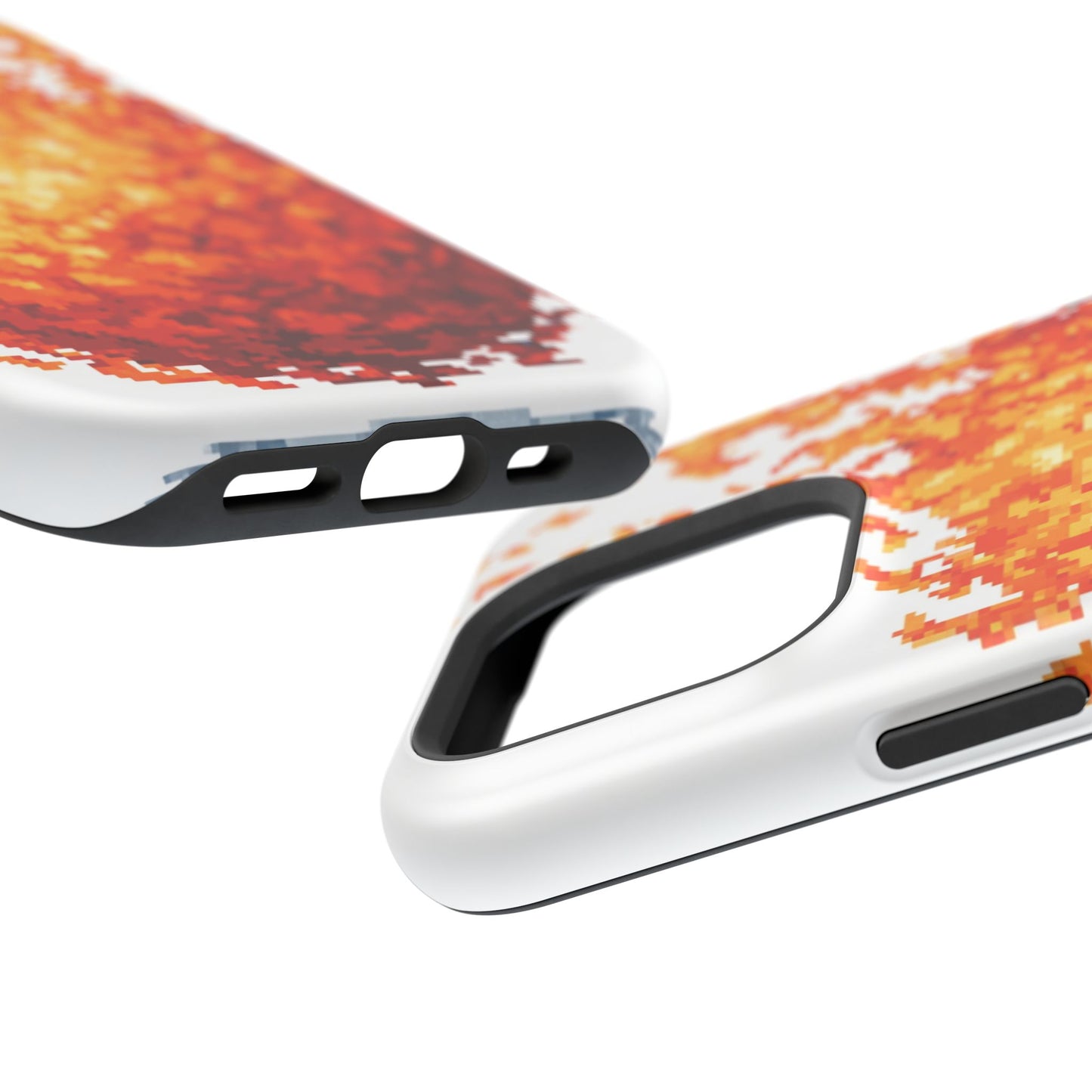 Impact-Resistant Phone Cases with Fiery Design, Protective Case, Unique Phone Cover, Gamer Gift, Trendy Accessibility