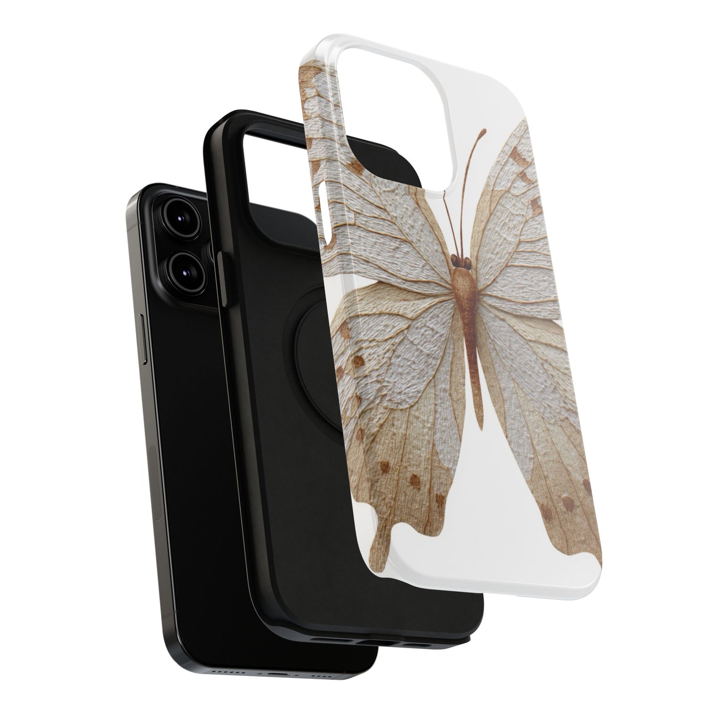Butterfly Impact-Resistant Phone Case, Nature Lover Gift, Durable Phone Cover, Eco-Friendly Accessories, Unique Butterfly Design