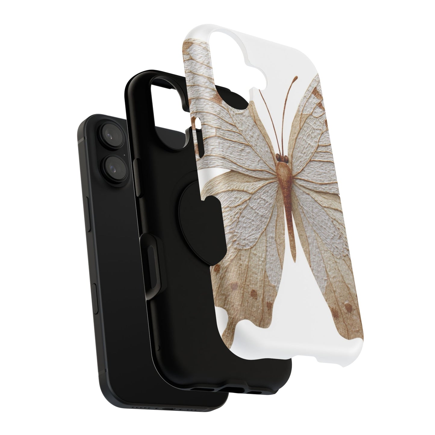 Butterfly Impact-Resistant Phone Case, Nature Lover Gift, Durable Phone Cover, Eco-Friendly Accessories, Unique Butterfly Design