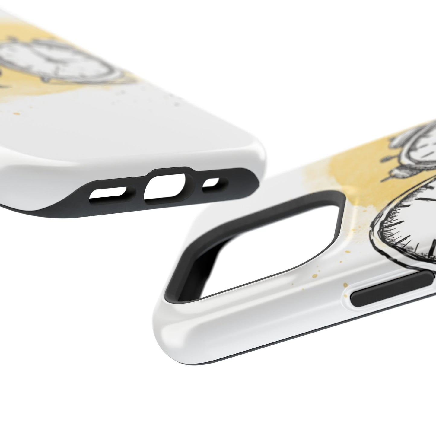 Vintage Clock Phone Case, Impact Resistant Cover for iPhone, Retro Style Gift, Timepiece Design, Unique Phone Accessory