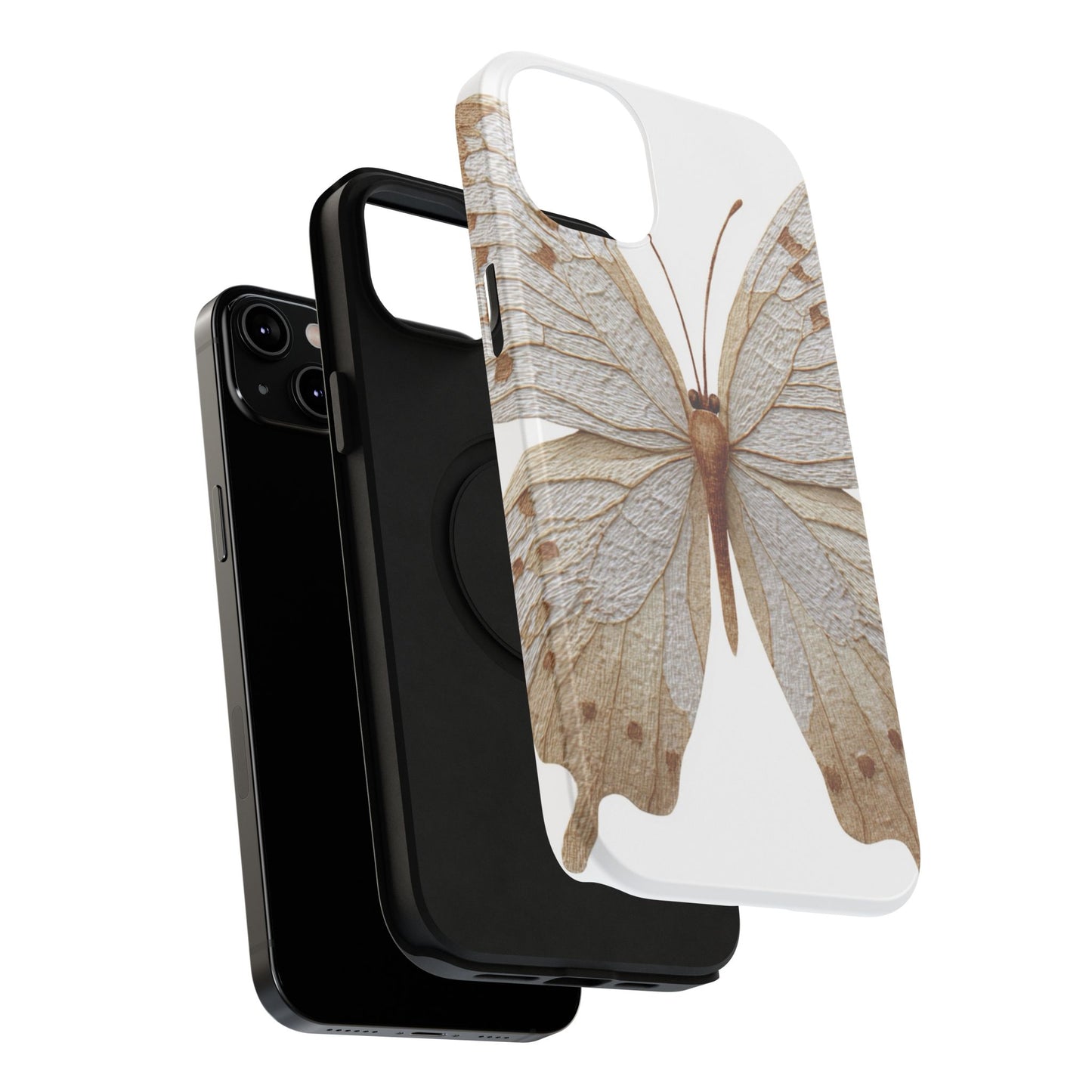 Butterfly Impact-Resistant Phone Case, Nature Lover Gift, Durable Phone Cover, Eco-Friendly Accessories, Unique Butterfly Design