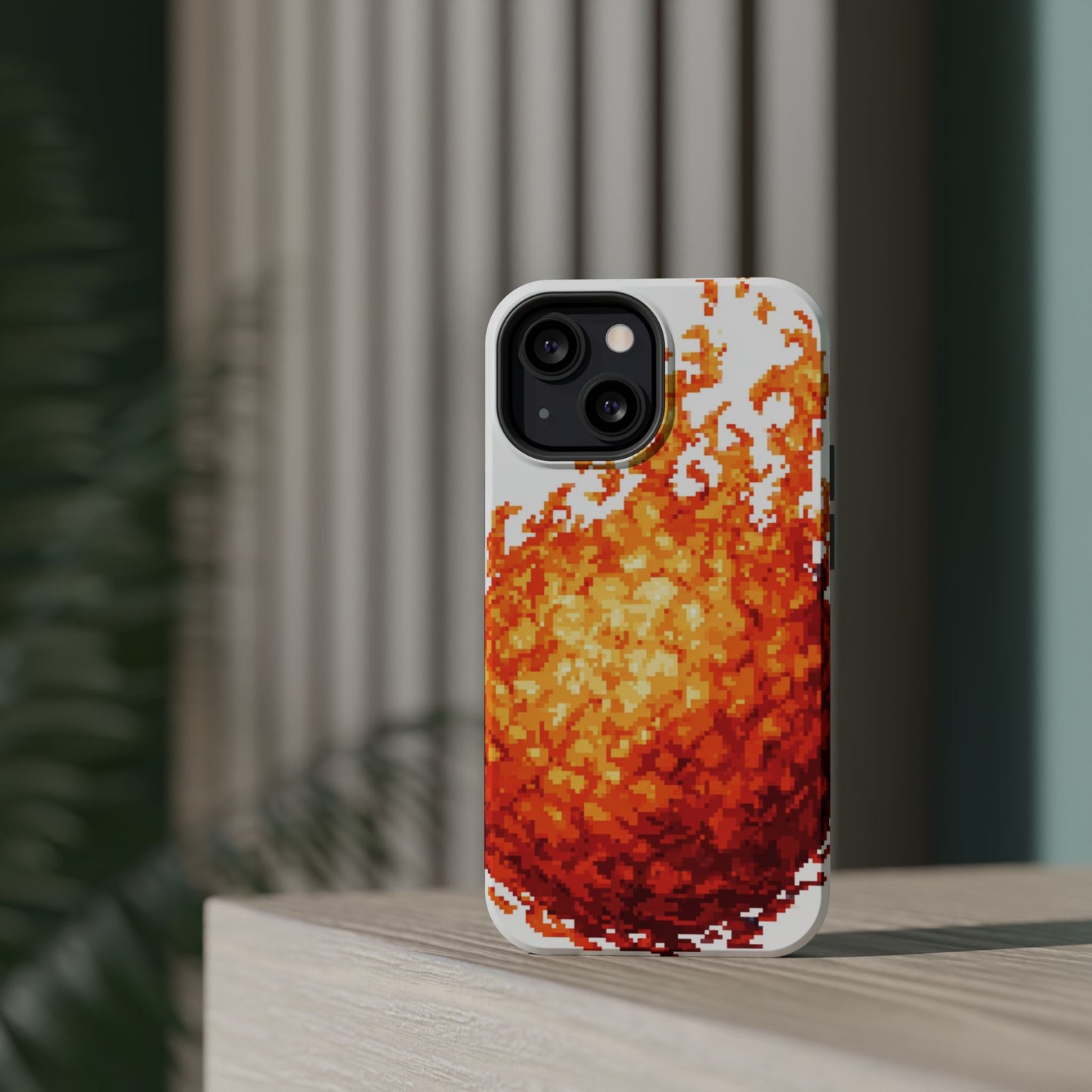 Impact-Resistant Phone Cases with Fiery Design, Protective Case, Unique Phone Cover, Gamer Gift, Trendy Accessibility