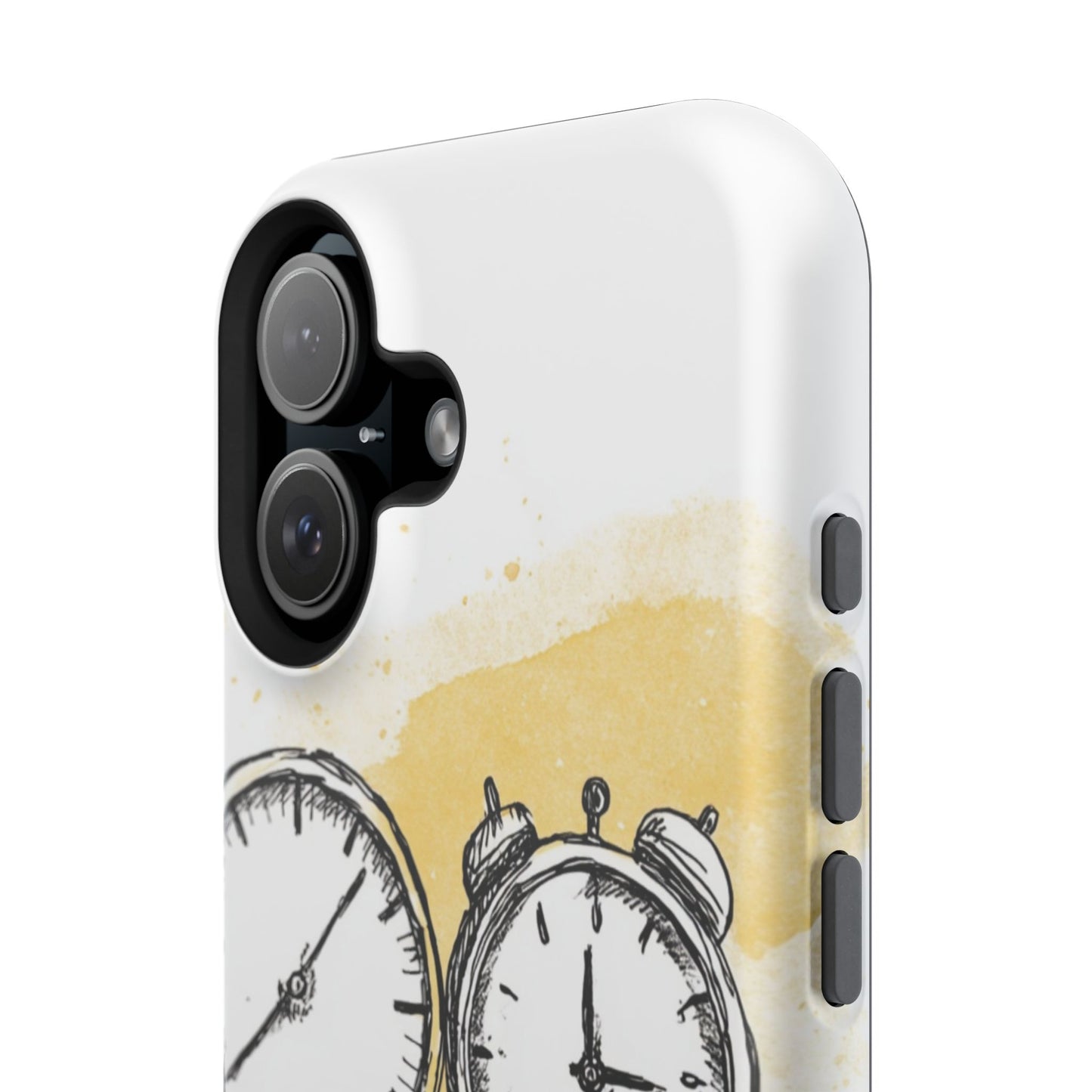 Vintage Clock Phone Case, Impact Resistant Cover for iPhone, Retro Style Gift, Timepiece Design, Unique Phone Accessory