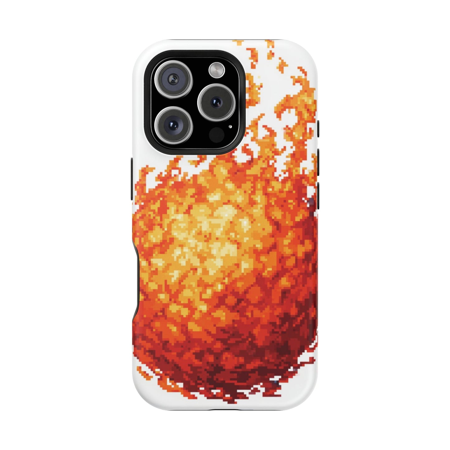 Impact-Resistant Phone Cases with Fiery Design, Protective Case, Unique Phone Cover, Gamer Gift, Trendy Accessibility