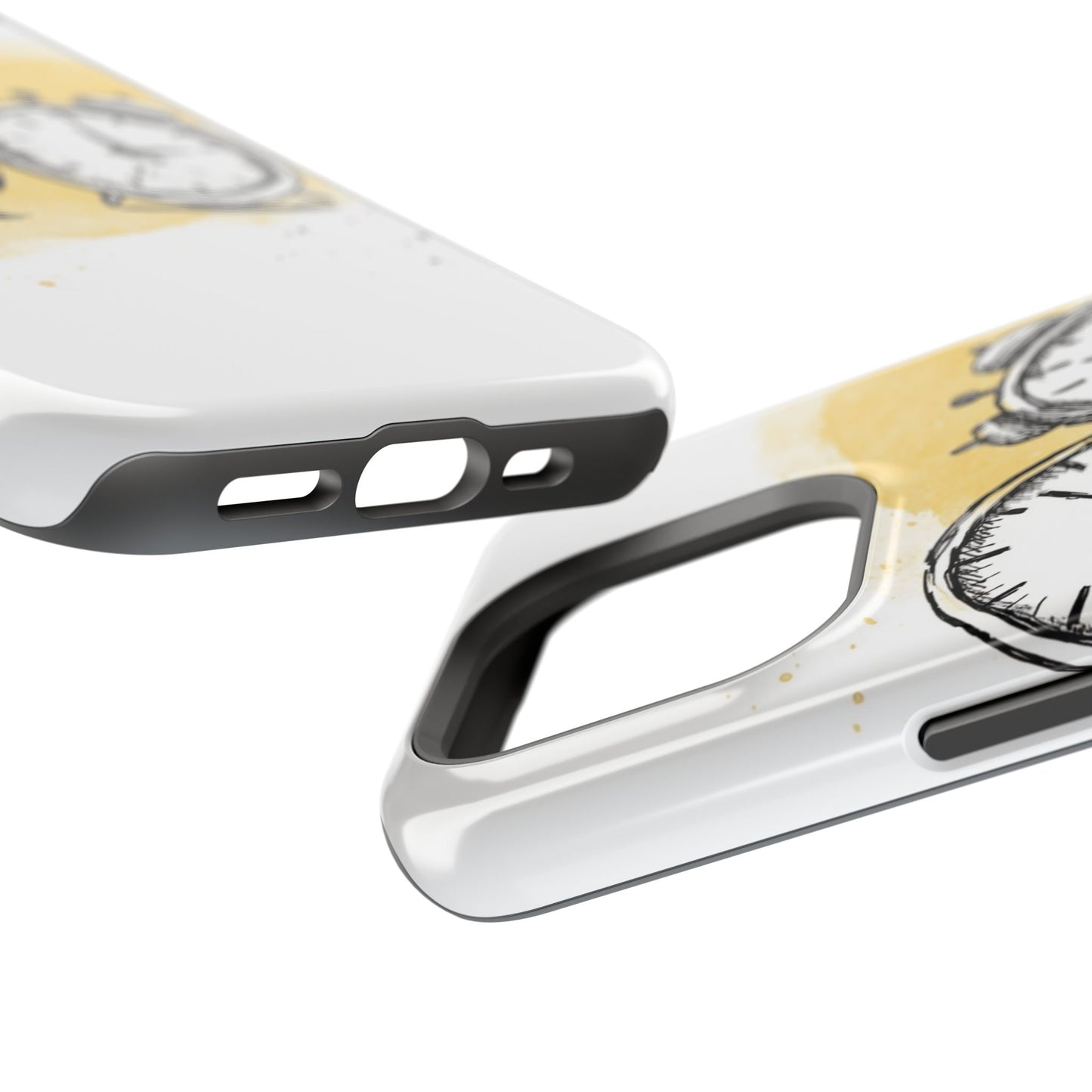 Vintage Clock Phone Case, Impact Resistant Cover for iPhone, Retro Style Gift, Timepiece Design, Unique Phone Accessory