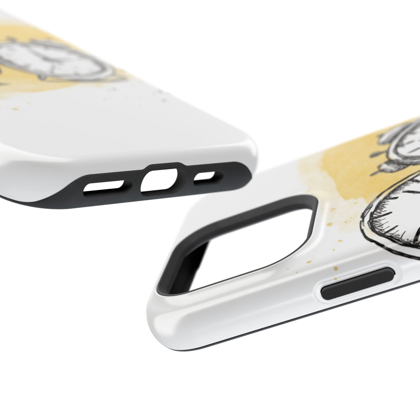 Vintage Clock Phone Case, Impact Resistant Cover for iPhone, Retro Style Gift, Timepiece Design, Unique Phone Accessory