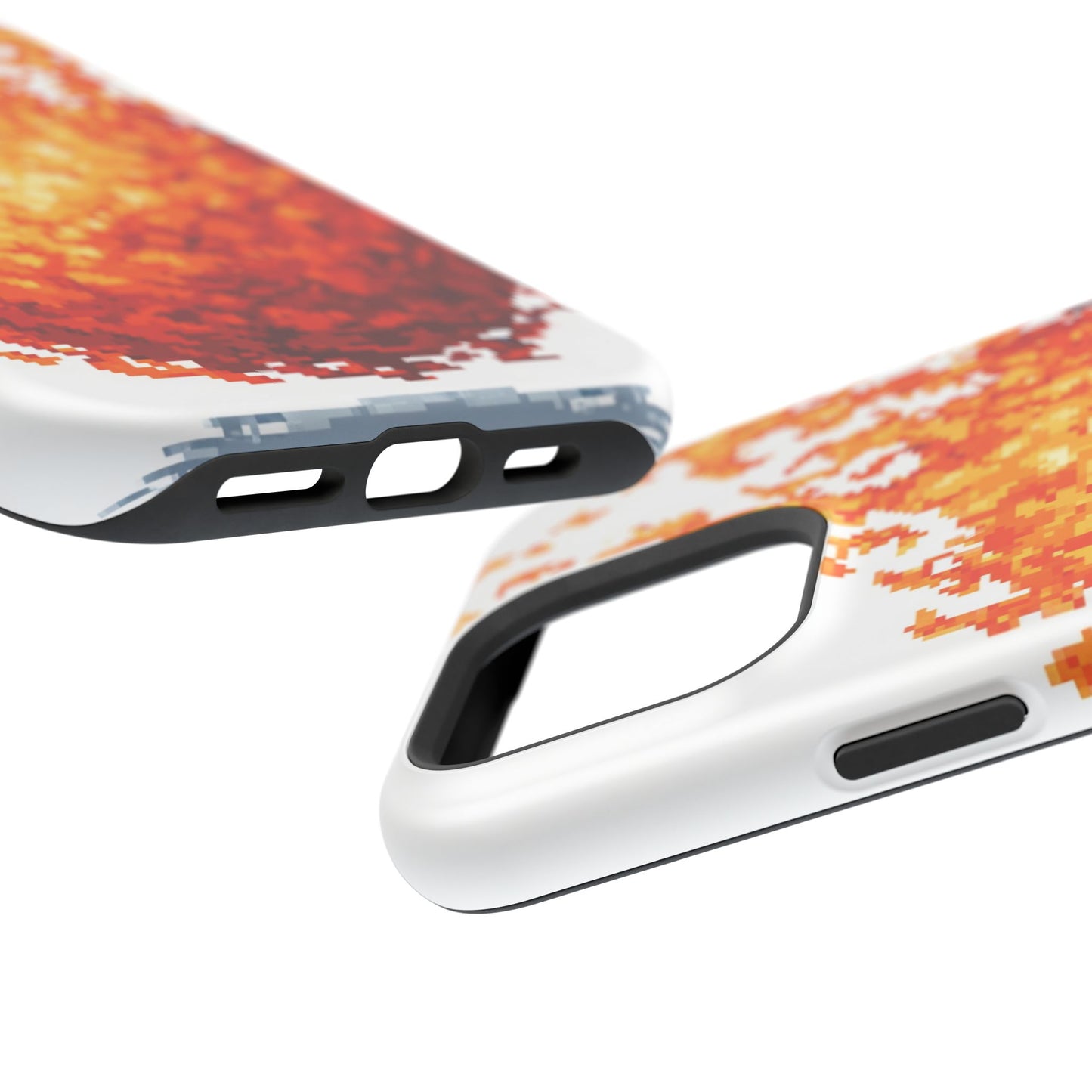 Impact-Resistant Phone Cases with Fiery Design, Protective Case, Unique Phone Cover, Gamer Gift, Trendy Accessibility