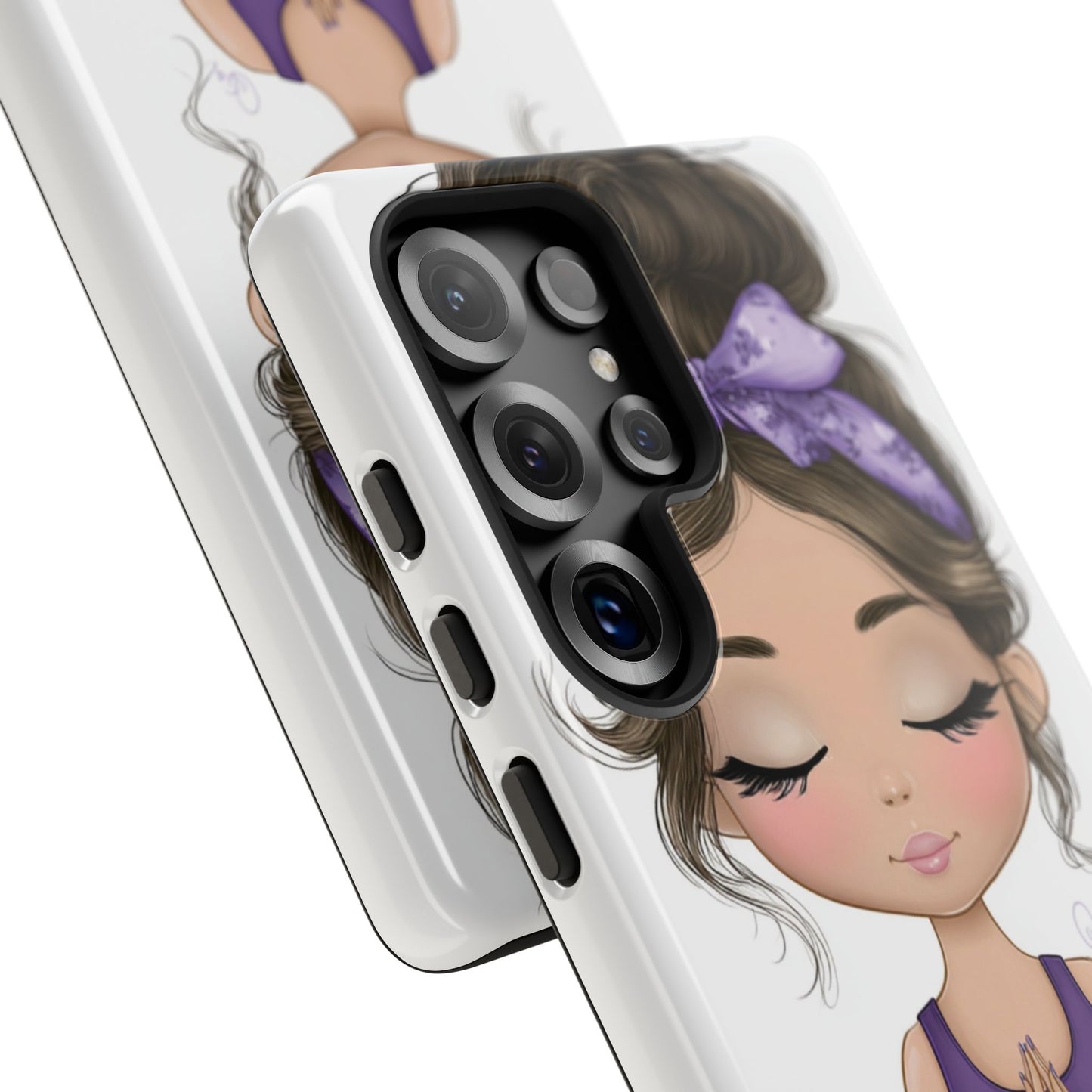 Yoga Phone Case for Mindfulness, Cute Girl Design, Gift for Yogis, Meditation Accessory, Stylish Phone Cover, Zen Vibe