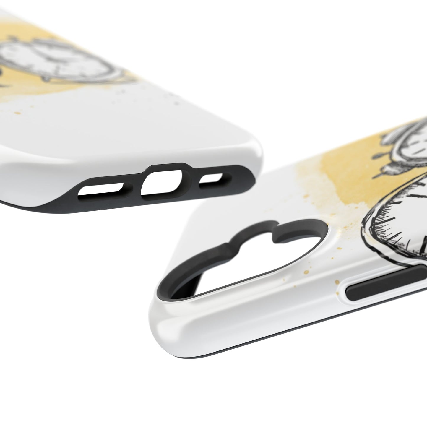Vintage Clock Phone Case, Impact Resistant Cover for iPhone, Retro Style Gift, Timepiece Design, Unique Phone Accessory