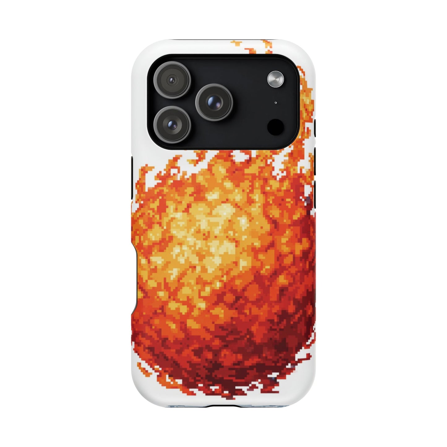 Impact-Resistant Phone Cases with Fiery Design, Protective Case, Unique Phone Cover, Gamer Gift, Trendy Accessibility