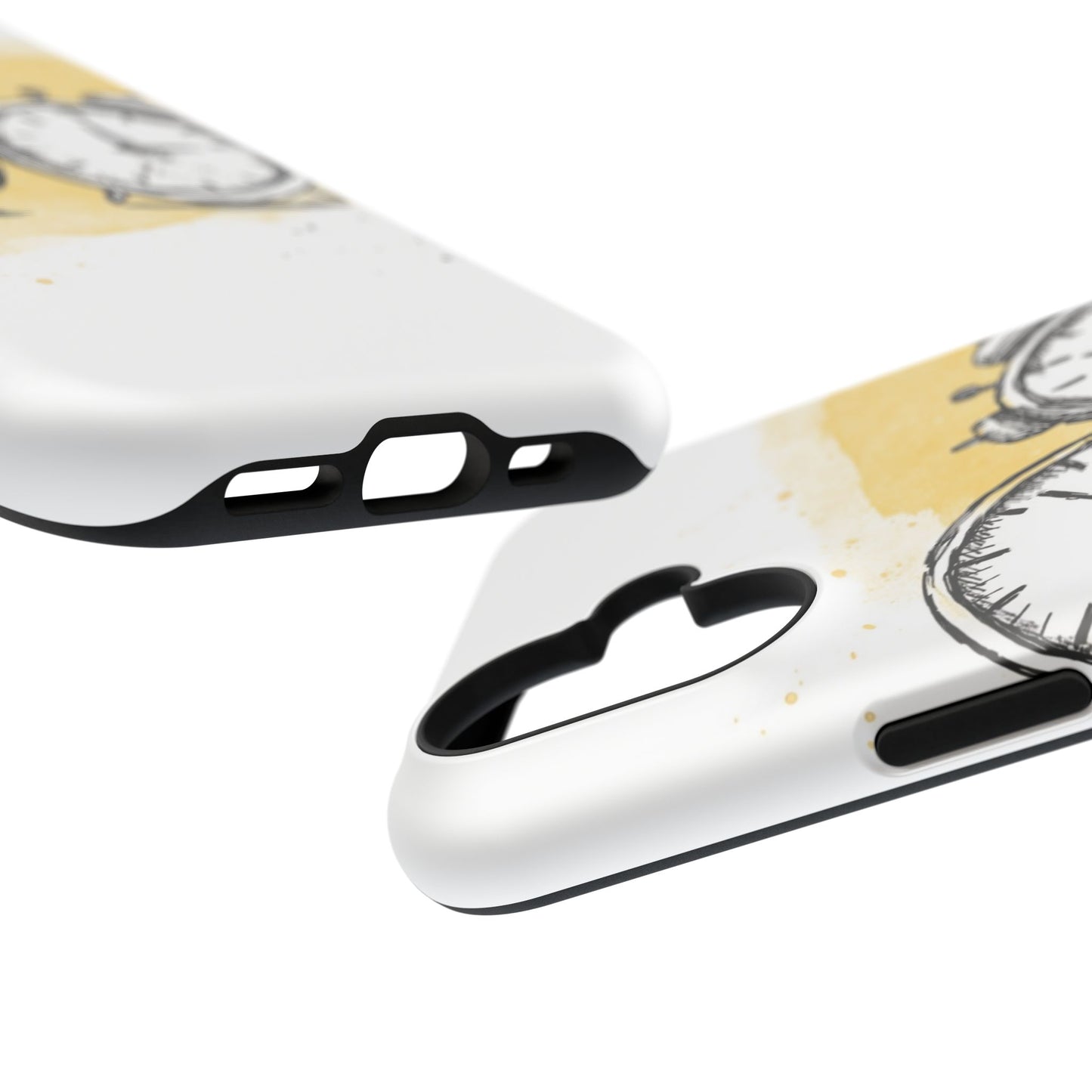 Vintage Clock Phone Case, Impact Resistant Cover for iPhone, Retro Style Gift, Timepiece Design, Unique Phone Accessory