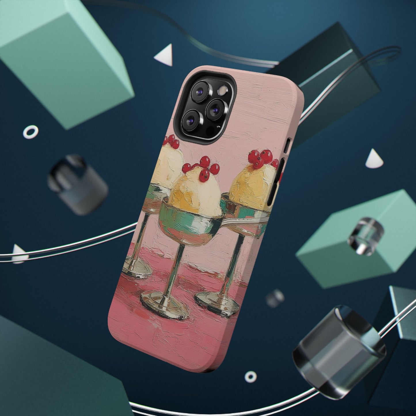 Delightful Ice Cream Cone Phone Case, Cute Phone Cover, Fun Smartphone Protection, Sweet Gift for Foodies, Whimsical Art Accessory