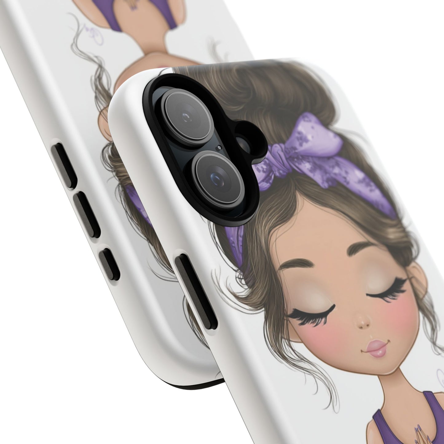 Yoga Phone Case for Mindfulness, Cute Girl Design, Gift for Yogis, Meditation Accessory, Stylish Phone Cover, Zen Vibe