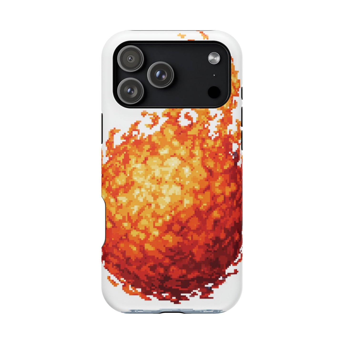 Impact-Resistant Phone Cases with Fiery Design, Protective Case, Unique Phone Cover, Gamer Gift, Trendy Accessibility