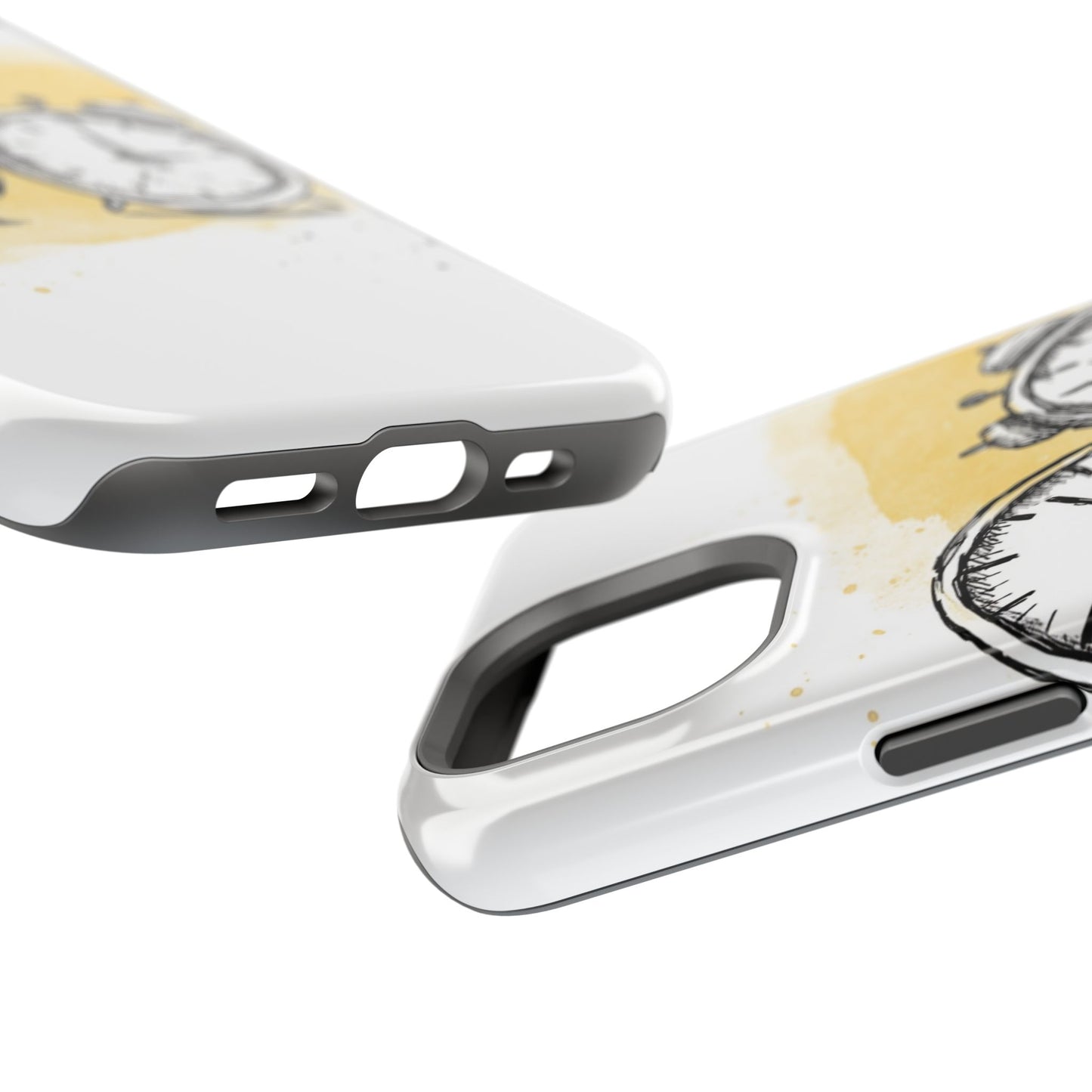 Vintage Clock Phone Case, Impact Resistant Cover for iPhone, Retro Style Gift, Timepiece Design, Unique Phone Accessory