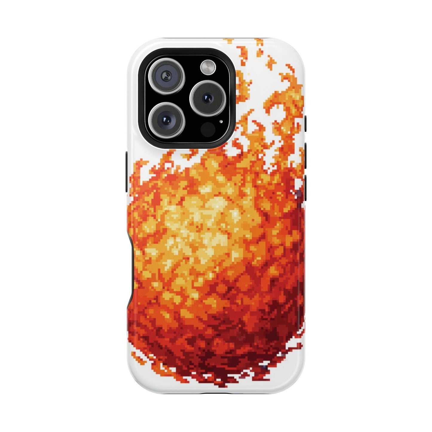 Impact-Resistant Phone Cases with Fiery Design, Protective Case, Unique Phone Cover, Gamer Gift, Trendy Accessibility