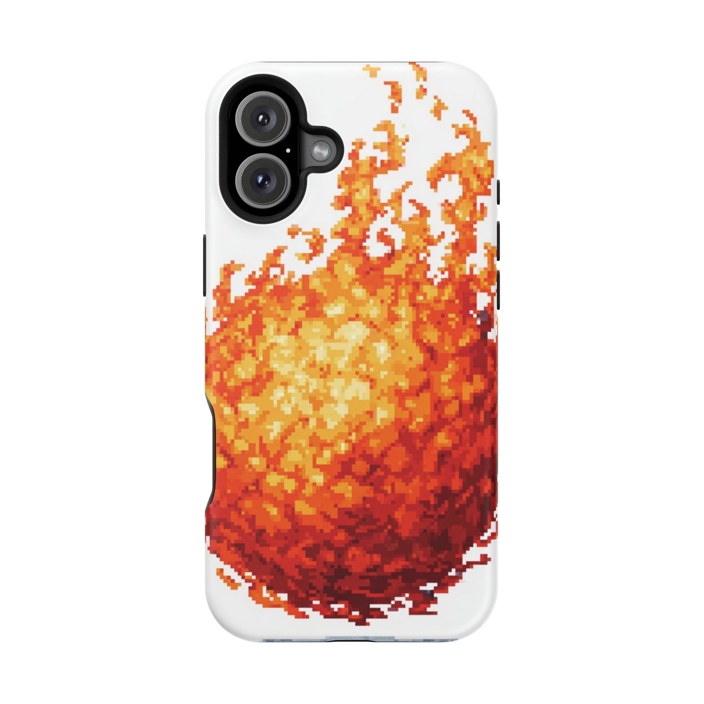 Impact-Resistant Phone Cases with Fiery Design, Protective Case, Unique Phone Cover, Gamer Gift, Trendy Accessibility