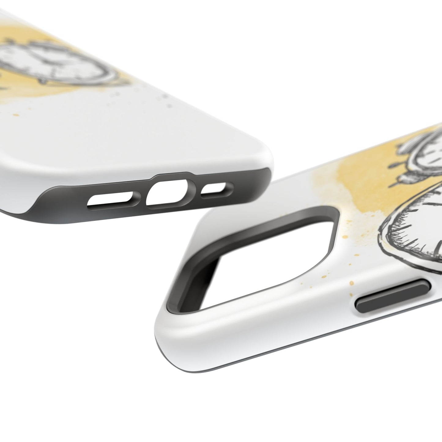 Vintage Clock Phone Case, Impact Resistant Cover for iPhone, Retro Style Gift, Timepiece Design, Unique Phone Accessory