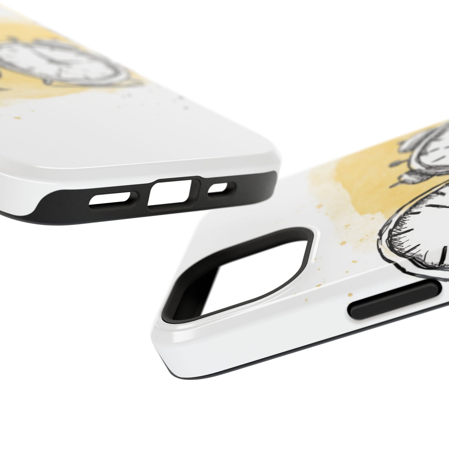 Vintage Clock Phone Case, Impact Resistant Cover for iPhone, Retro Style Gift, Timepiece Design, Unique Phone Accessory