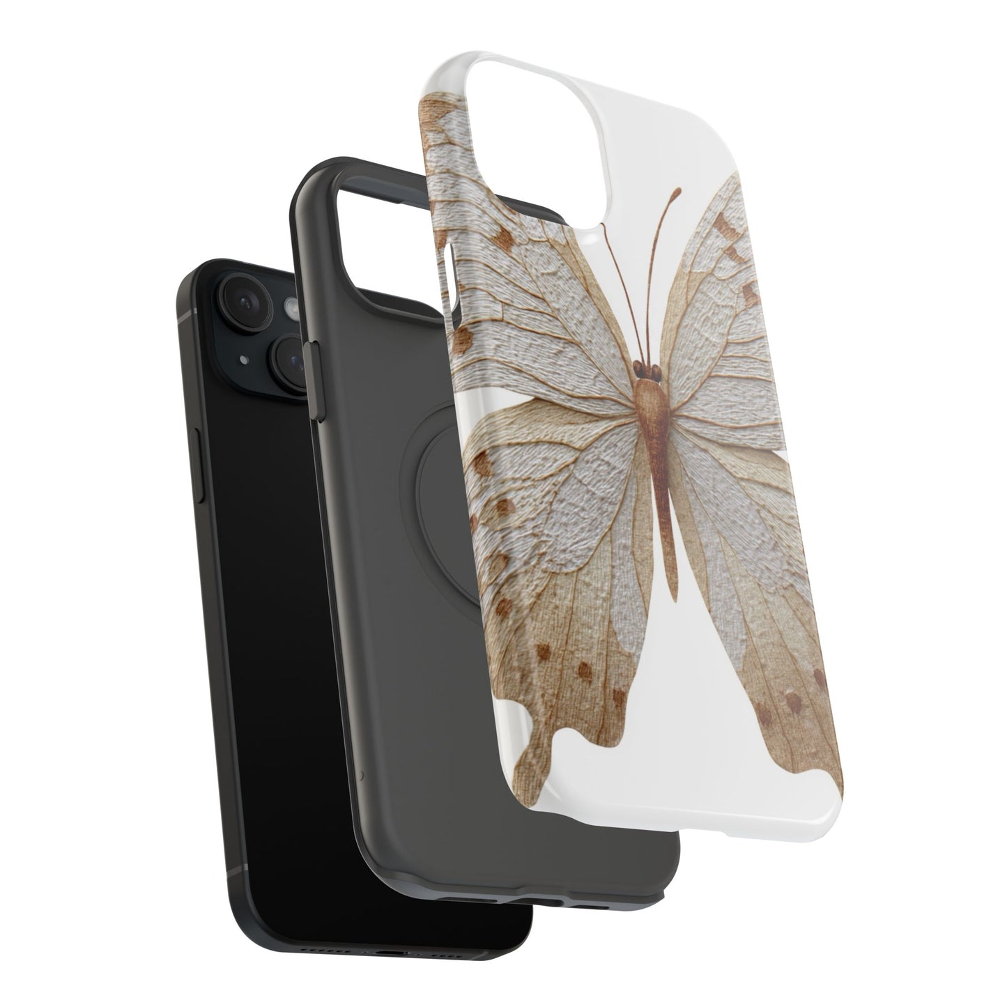 Butterfly Impact-Resistant Phone Case, Nature Lover Gift, Durable Phone Cover, Eco-Friendly Accessories, Unique Butterfly Design