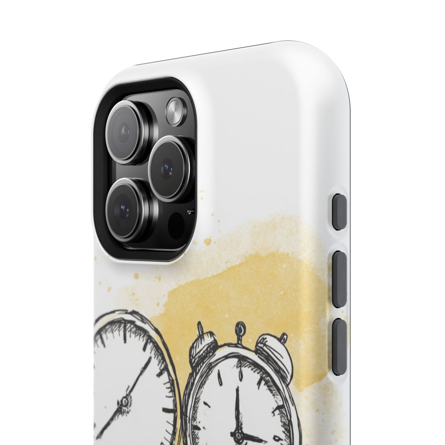 Vintage Clock Phone Case, Impact Resistant Cover for iPhone, Retro Style Gift, Timepiece Design, Unique Phone Accessory