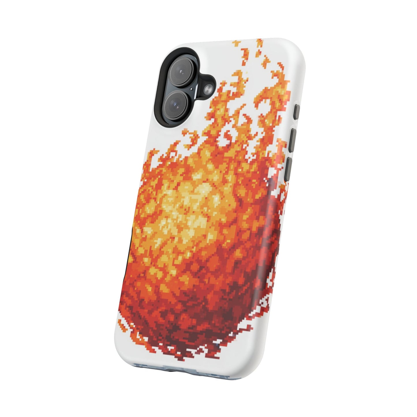 Impact-Resistant Phone Cases with Fiery Design, Protective Case, Unique Phone Cover, Gamer Gift, Trendy Accessibility