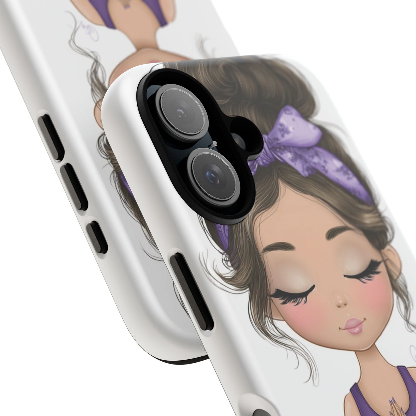 Yoga Phone Case for Mindfulness, Cute Girl Design, Gift for Yogis, Meditation Accessory, Stylish Phone Cover, Zen Vibe