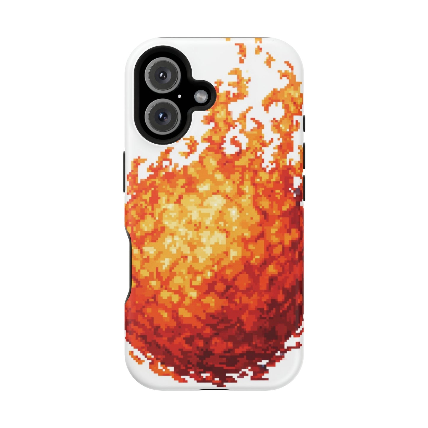 Impact-Resistant Phone Cases with Fiery Design, Protective Case, Unique Phone Cover, Gamer Gift, Trendy Accessibility