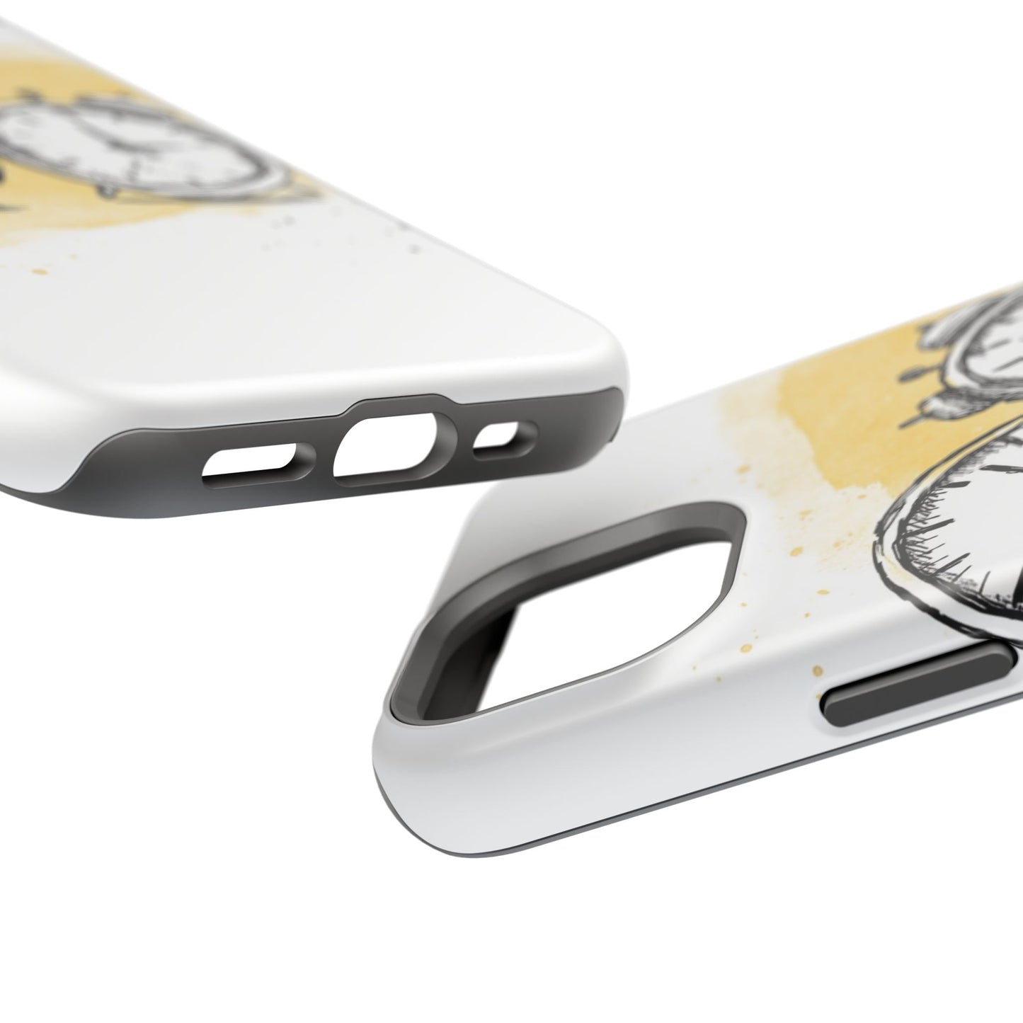 Vintage Clock Phone Case, Impact Resistant Cover for iPhone, Retro Style Gift, Timepiece Design, Unique Phone Accessory