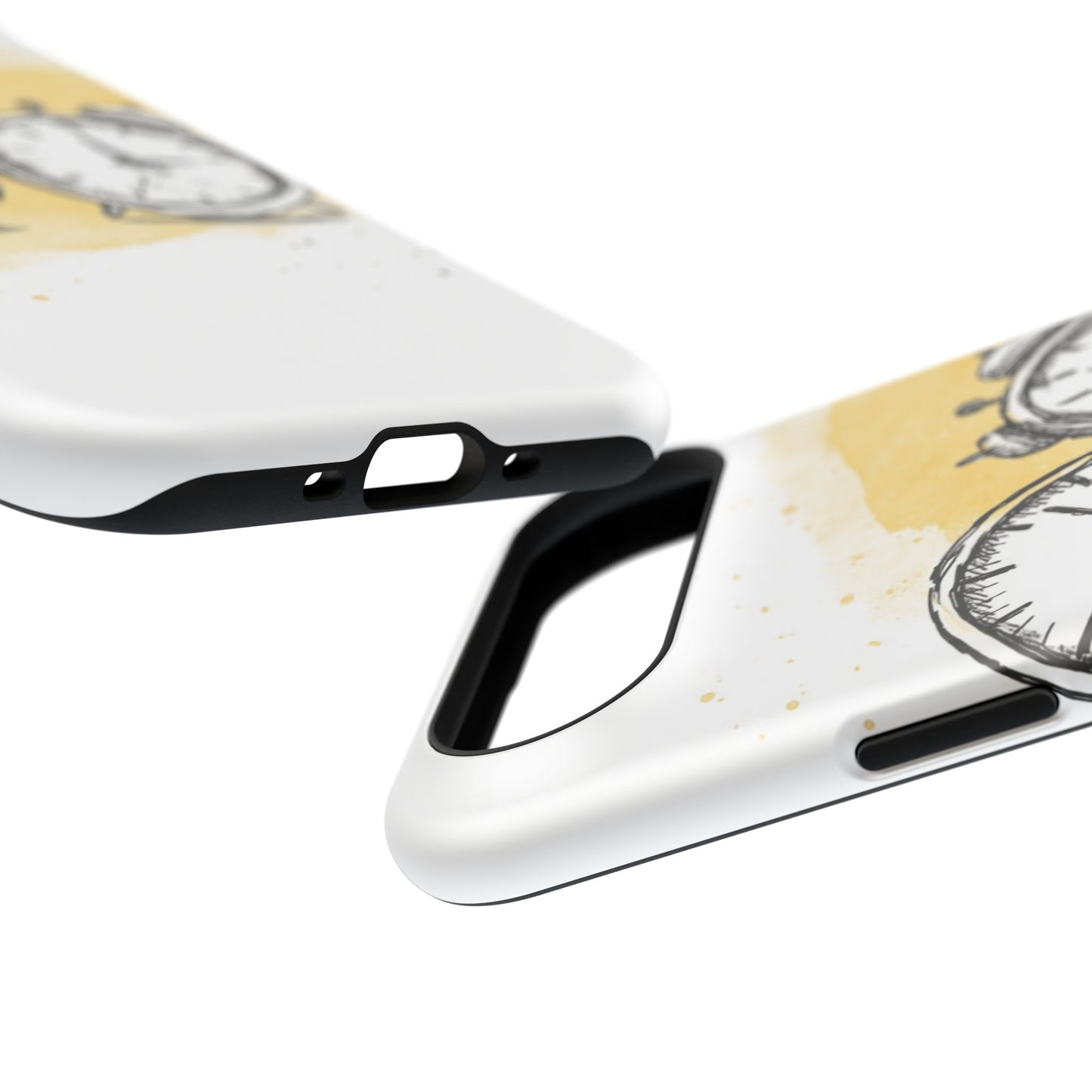 Vintage Clock Phone Case, Impact Resistant Cover for iPhone, Retro Style Gift, Timepiece Design, Unique Phone Accessory
