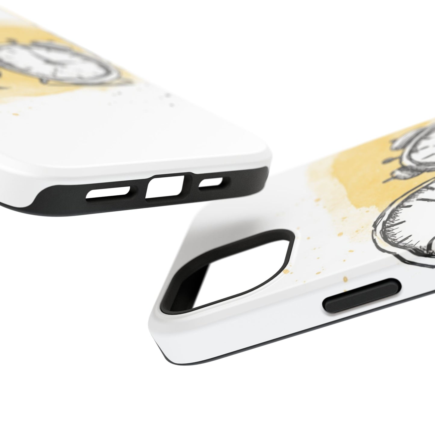 Vintage Clock Phone Case, Impact Resistant Cover for iPhone, Retro Style Gift, Timepiece Design, Unique Phone Accessory