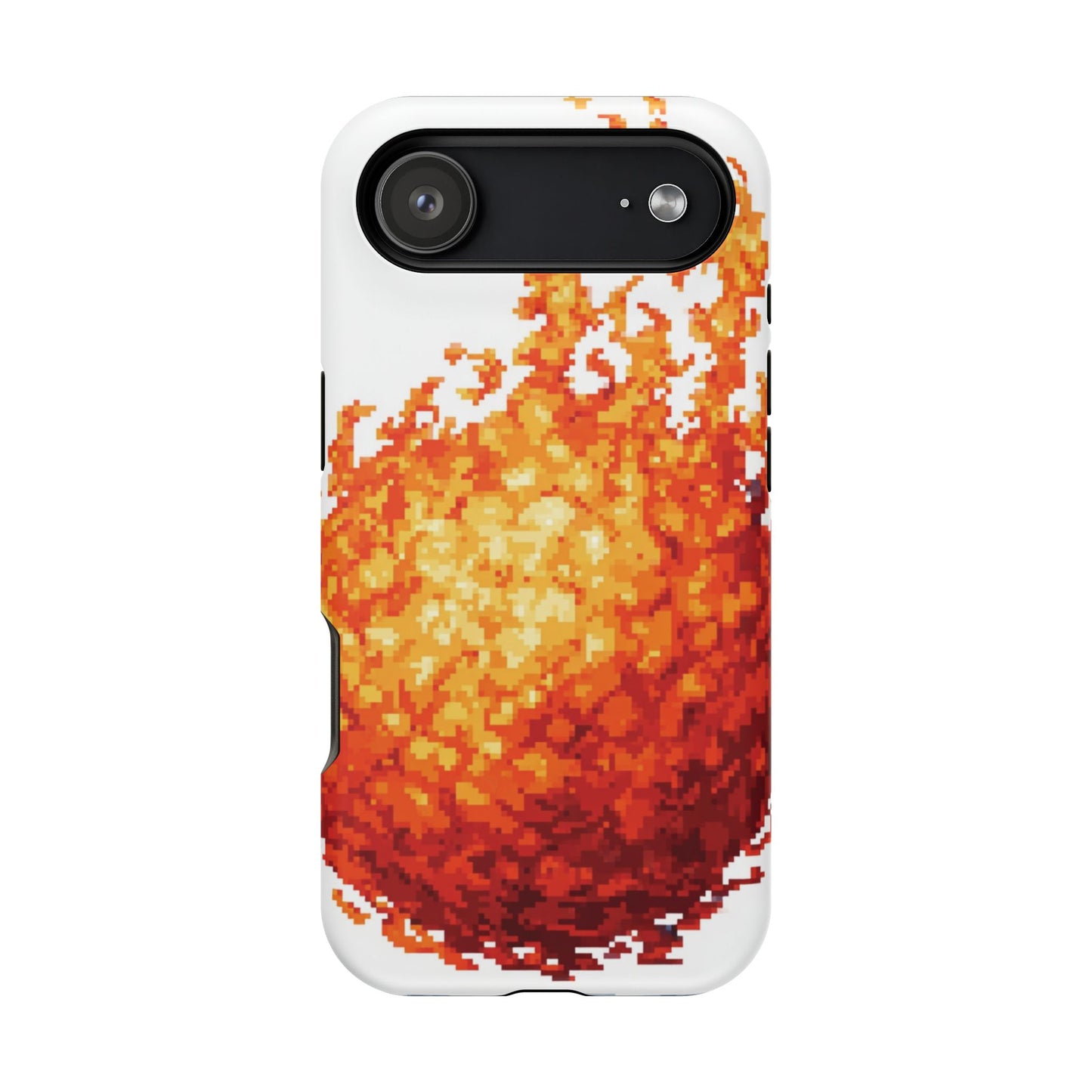Impact-Resistant Phone Cases with Fiery Design, Protective Case, Unique Phone Cover, Gamer Gift, Trendy Accessibility
