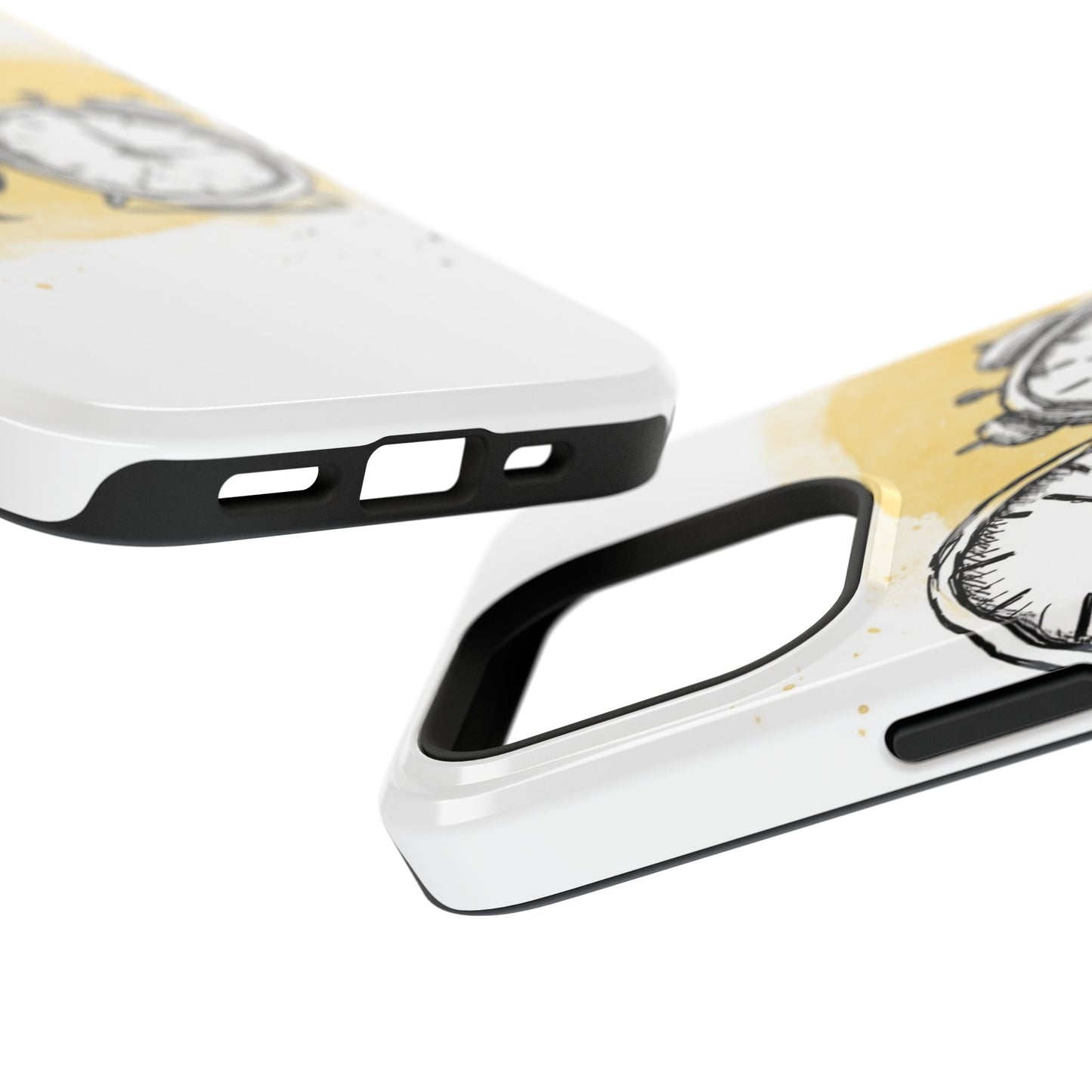 Vintage Clock Phone Case, Impact Resistant Cover for iPhone, Retro Style Gift, Timepiece Design, Unique Phone Accessory