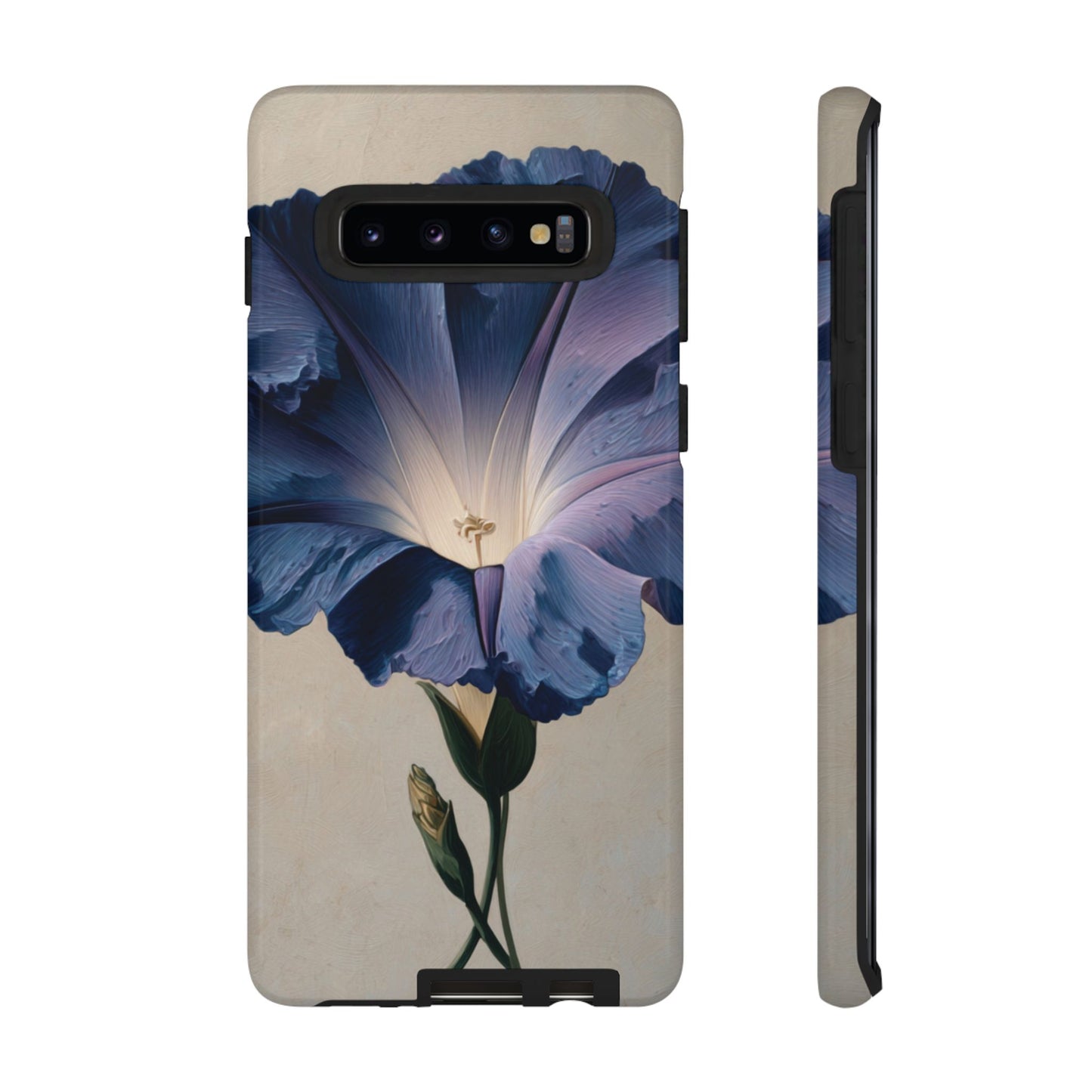 Floral Phone Case, Tough Cases with Purple Flower Design, Gift for Nature Lovers, Floral Decor, Phone Accessories