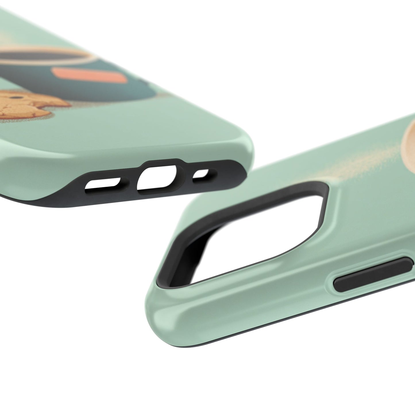Coffee & Cookie Impact-Resistant Phone Case, Cute Phone Protector, Fun Gift, Unique Phone Cover, Best Friend Gift, Cute Coffee Lover
