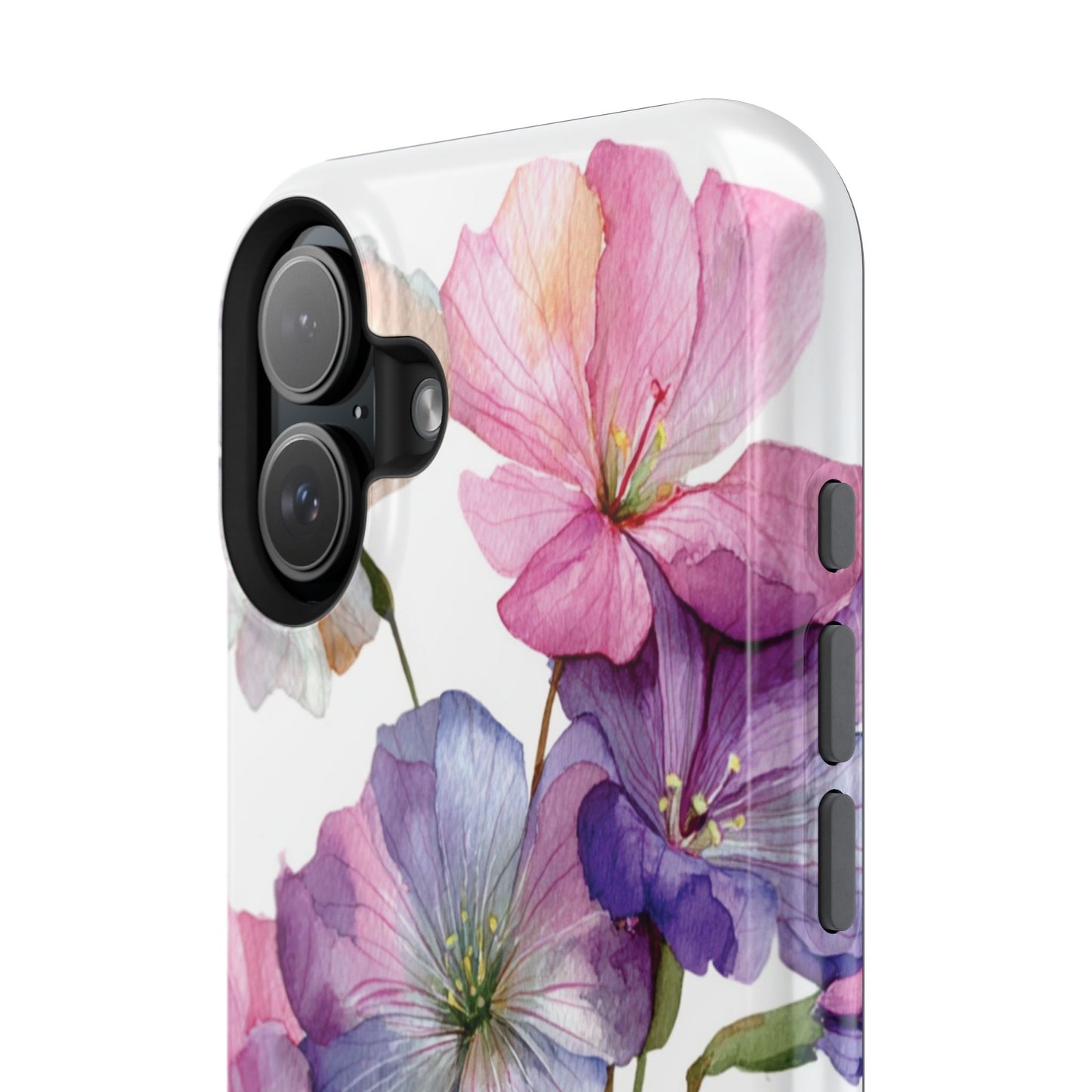 Floral Impact-Resistant Phone Case, Flower Phone Cover, Durable Floral Design Case, Gift for Her, Protective Phone Accessories