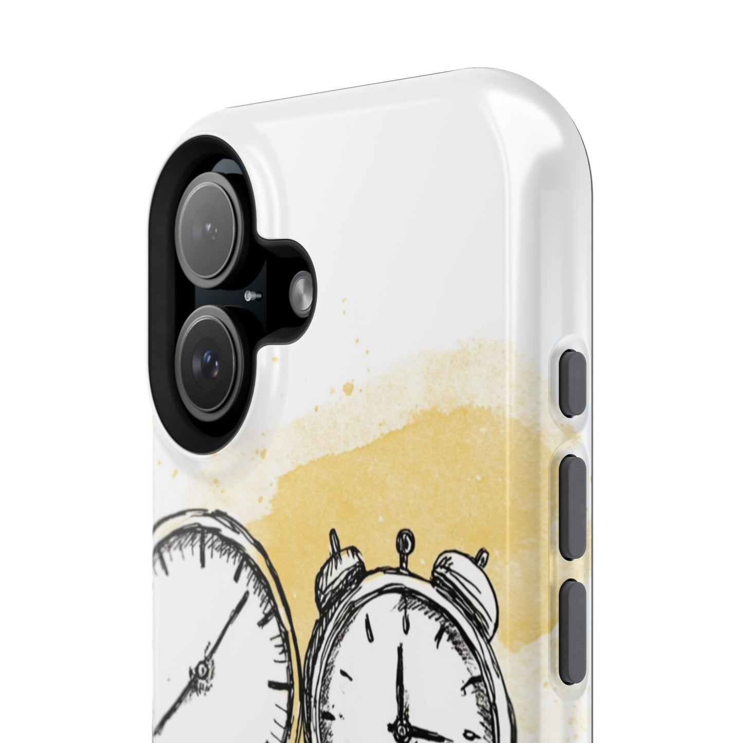 Vintage Clock Phone Case, Impact Resistant Cover for iPhone, Retro Style Gift, Timepiece Design, Unique Phone Accessory