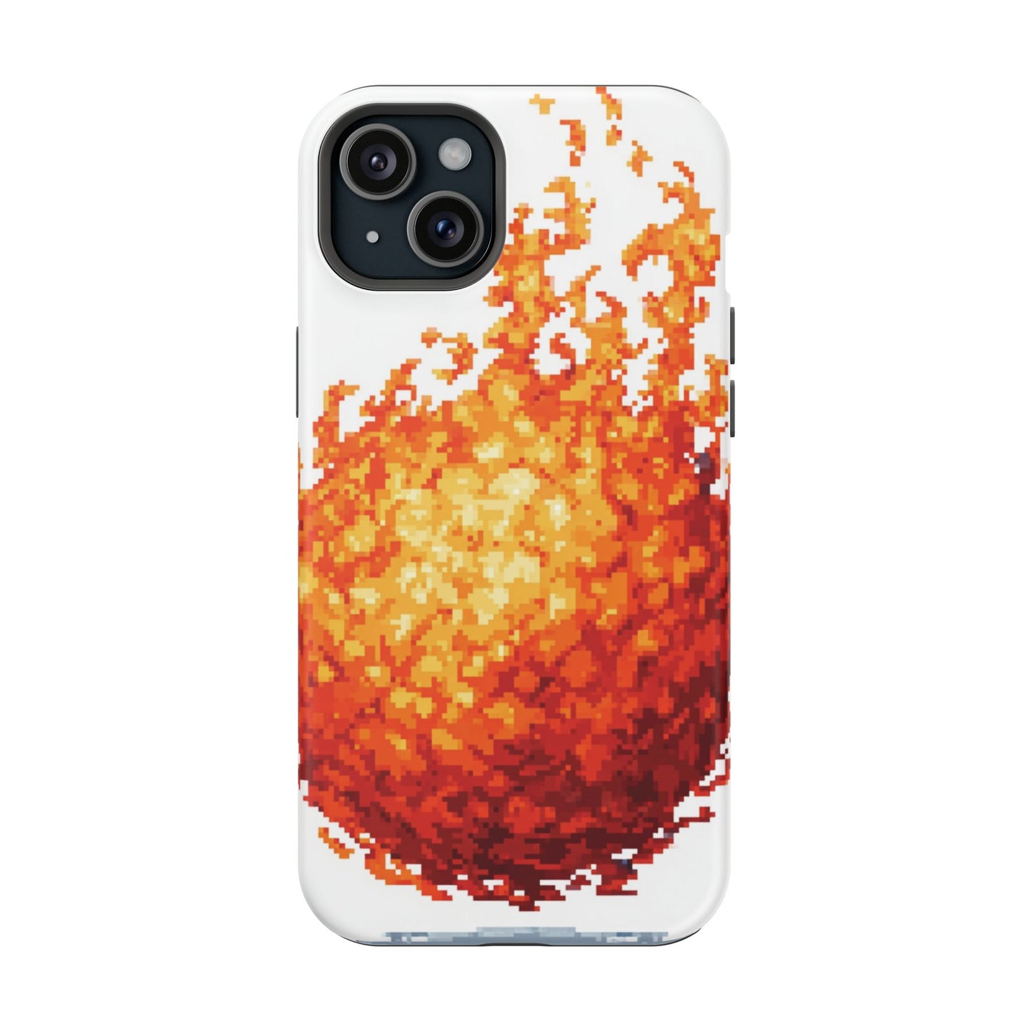 Impact-Resistant Phone Cases with Fiery Design, Protective Case, Unique Phone Cover, Gamer Gift, Trendy Accessibility