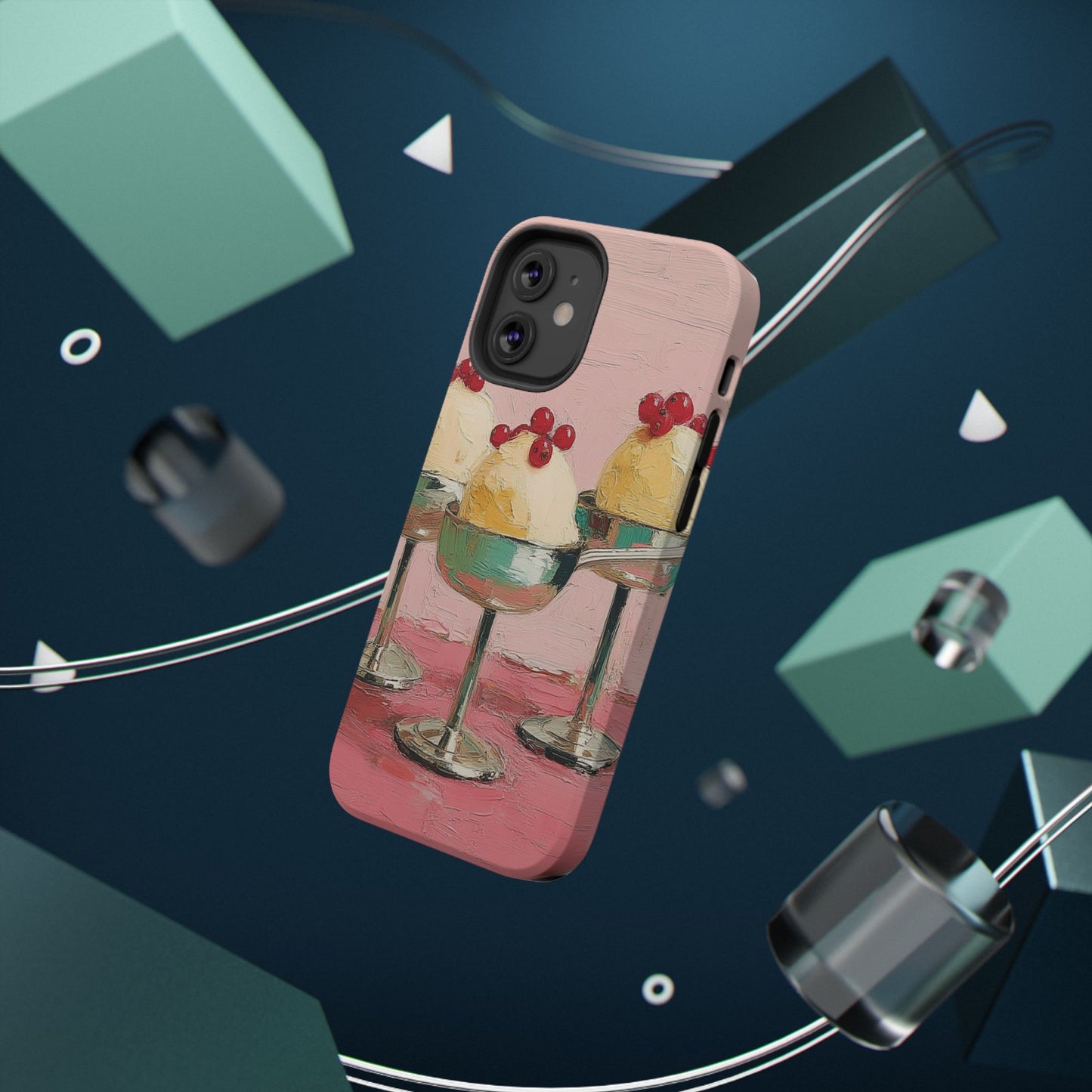 Delightful Ice Cream Cone Phone Case, Cute Phone Cover, Fun Smartphone Protection, Sweet Gift for Foodies, Whimsical Art Accessory