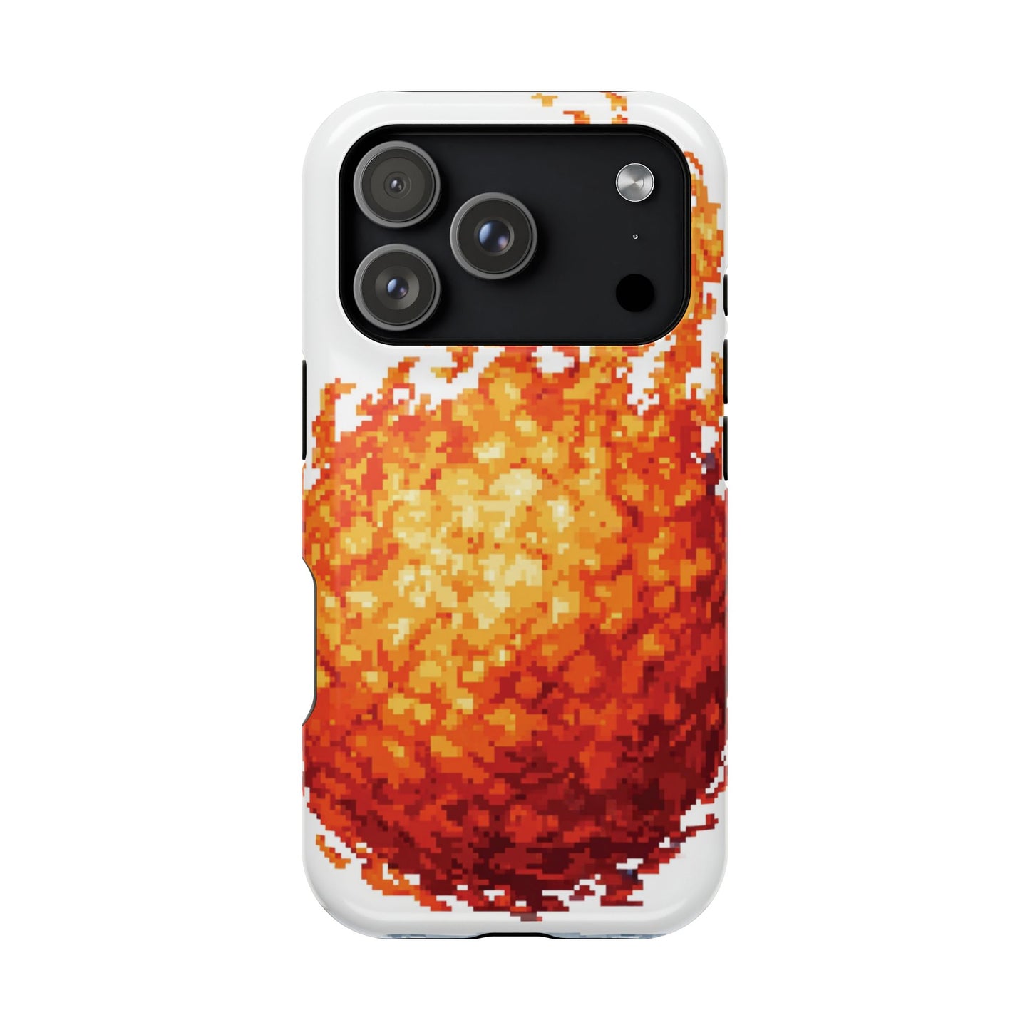 Impact-Resistant Phone Cases with Fiery Design, Protective Case, Unique Phone Cover, Gamer Gift, Trendy Accessibility