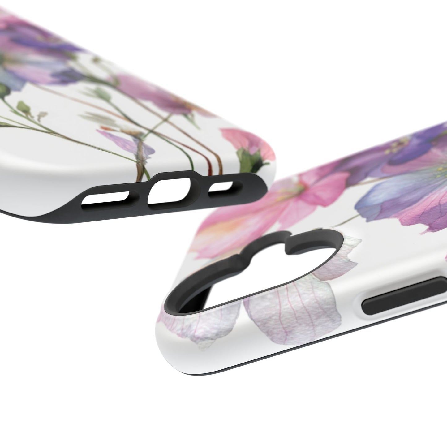 Floral Impact-Resistant Phone Case, Flower Phone Cover, Durable Floral Design Case, Gift for Her, Protective Phone Accessories
