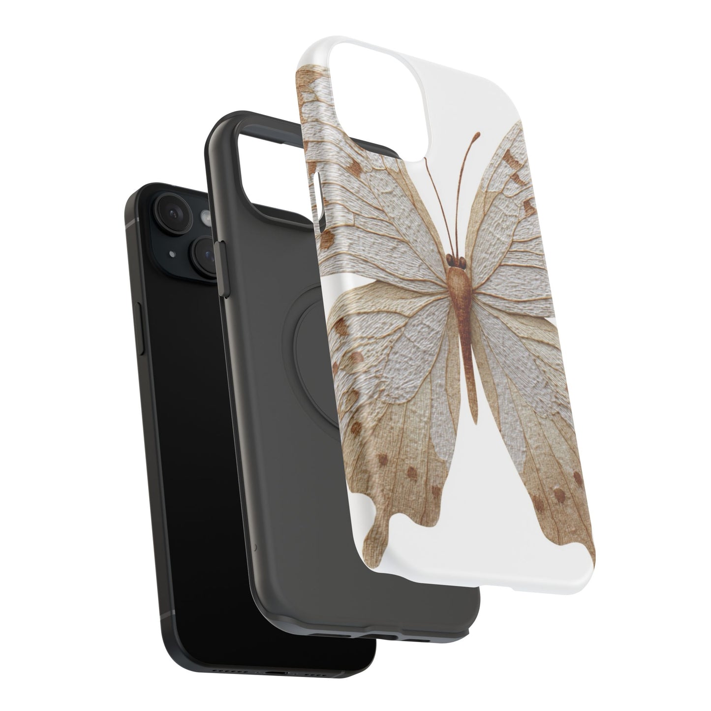 Butterfly Impact-Resistant Phone Case, Nature Lover Gift, Durable Phone Cover, Eco-Friendly Accessories, Unique Butterfly Design