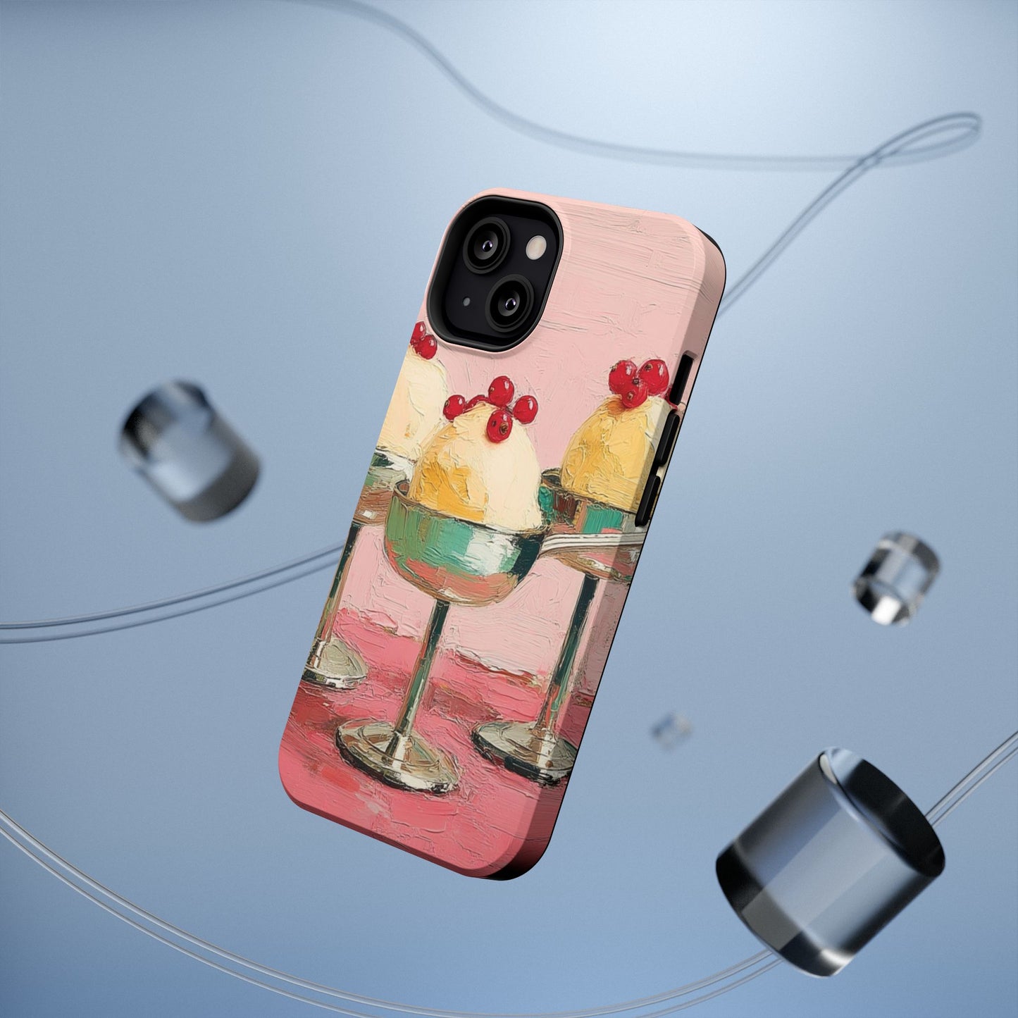 Delightful Ice Cream Cone Phone Case, Cute Phone Cover, Fun Smartphone Protection, Sweet Gift for Foodies, Whimsical Art Accessory