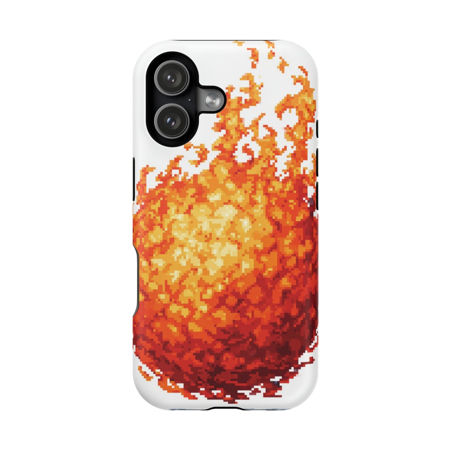 Impact-Resistant Phone Cases with Fiery Design, Protective Case, Unique Phone Cover, Gamer Gift, Trendy Accessibility