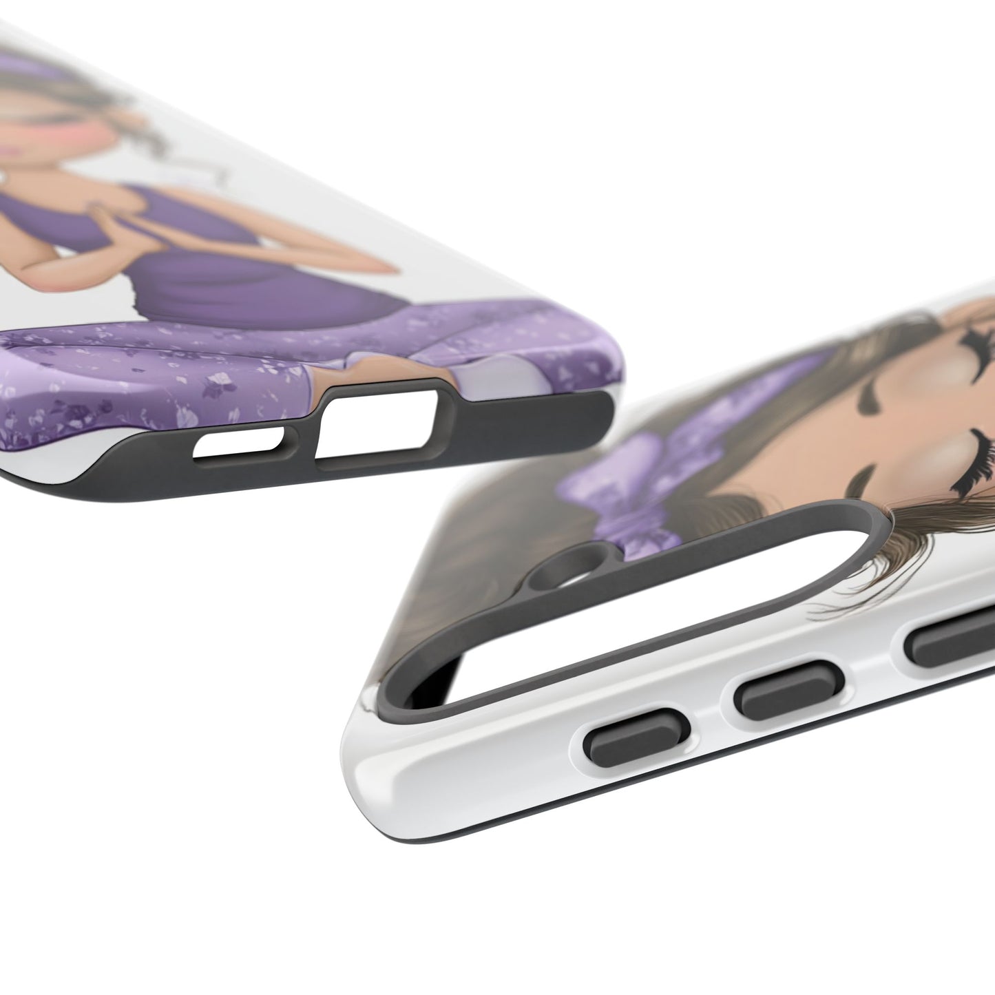 Yoga Phone Case for Mindfulness, Cute Girl Design, Gift for Yogis, Meditation Accessory, Stylish Phone Cover, Zen Vibe