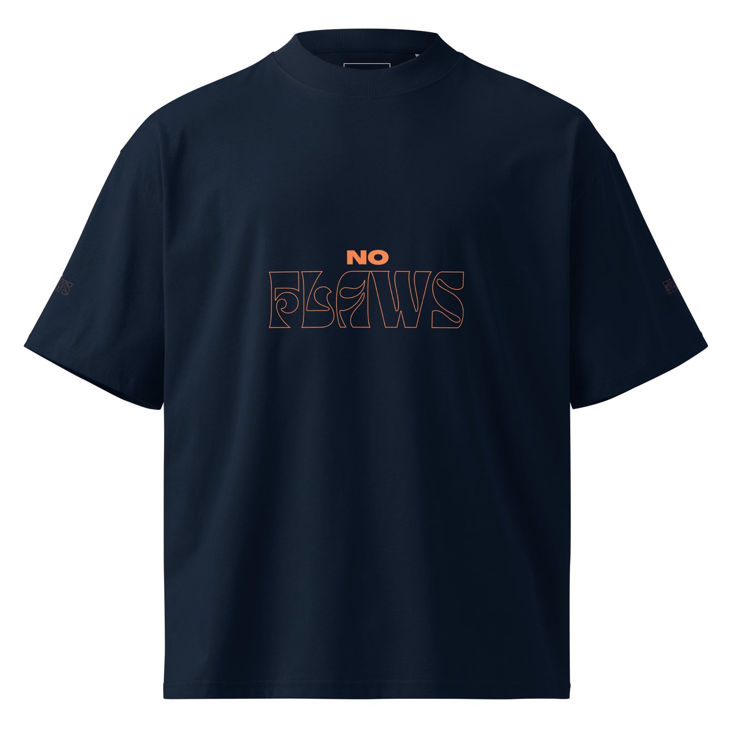 No Flaws Organic Oversized High-Neck T-Shirt