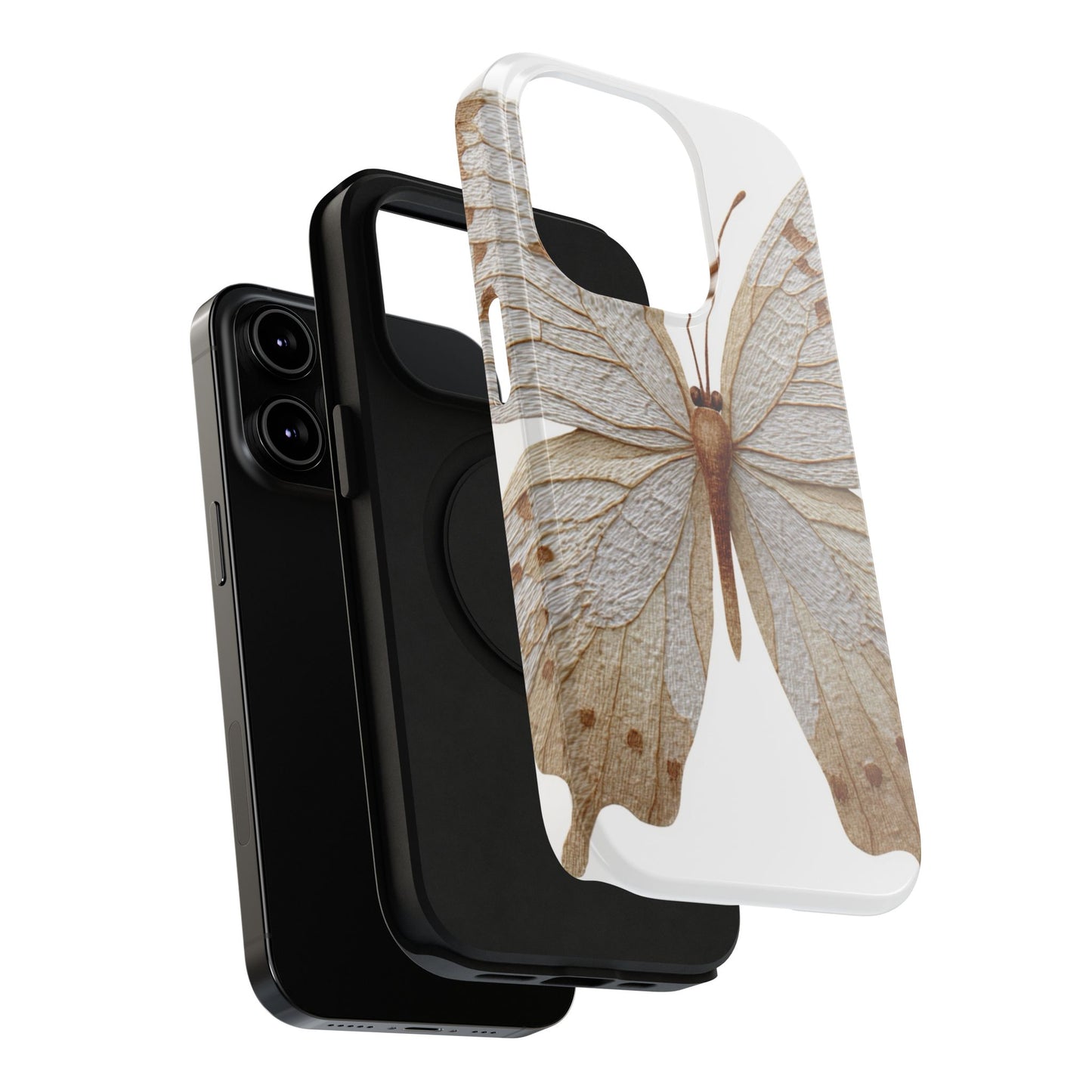 Butterfly Impact-Resistant Phone Case, Nature Lover Gift, Durable Phone Cover, Eco-Friendly Accessories, Unique Butterfly Design