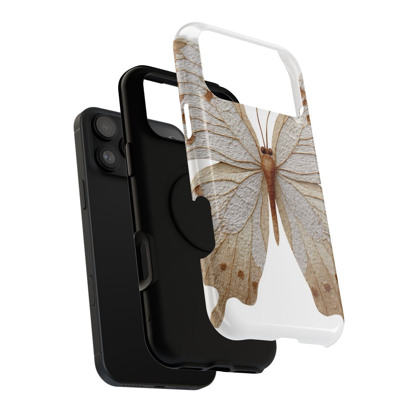 Butterfly Impact-Resistant Phone Case, Nature Lover Gift, Durable Phone Cover, Eco-Friendly Accessories, Unique Butterfly Design