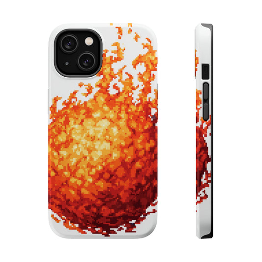 Impact-Resistant Phone Cases with Fiery Design, Protective Case, Unique Phone Cover, Gamer Gift, Trendy Accessibility